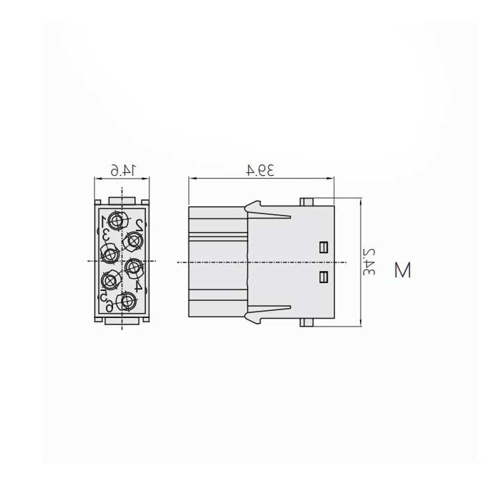 HM模块、公接插、HM-F06-M、09140063041